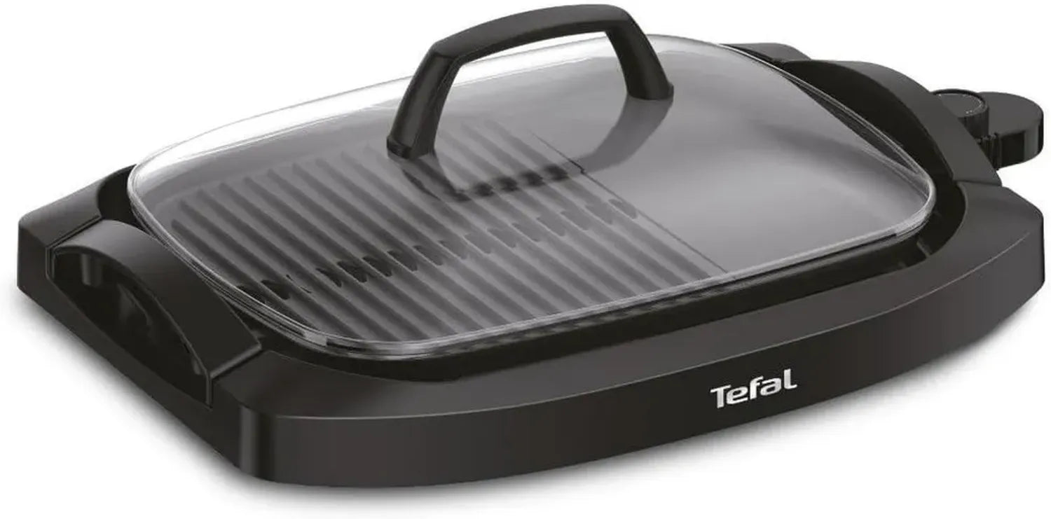 Tefal Elektrischer Grill, 2000 W, Antihaft, 50x26 cm, Schwarz