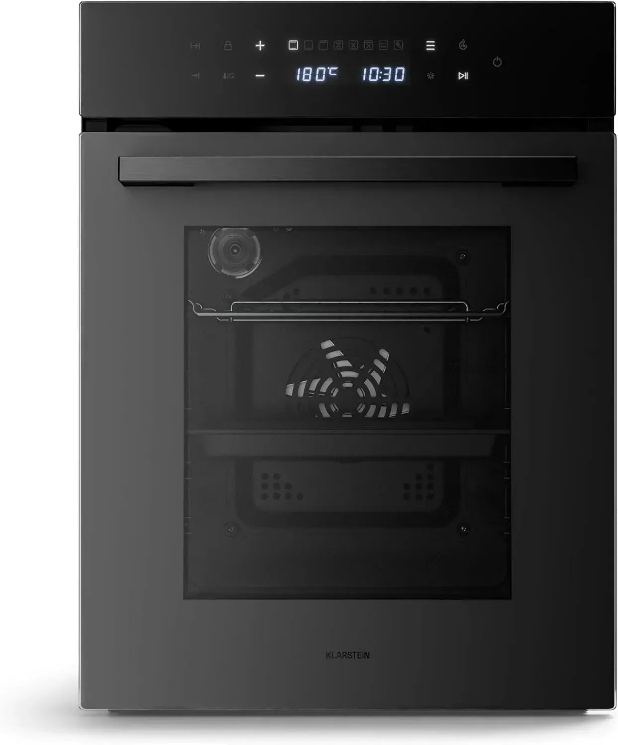 Klarstein Velaire 45 cm Einbaubackofen - 49L, 10 Programme, Energieklasse A, Touchbedienung, Timer, Kindersicherung, ohne Kochfeld