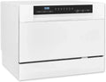Kompakter Tischgeschirrspüler 55 cm, Auto-Öffner, ECO-Modus, Exquisit GSP5206-030D Weiß
