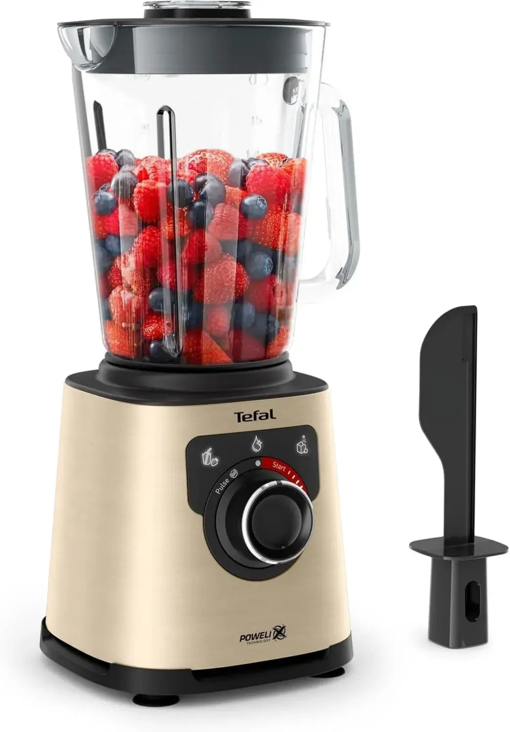 Tefal Hochleistungs-Standmixer mit Auto-Programmen, Powelix-Klingen, 2L Thermo-Glasbehälter